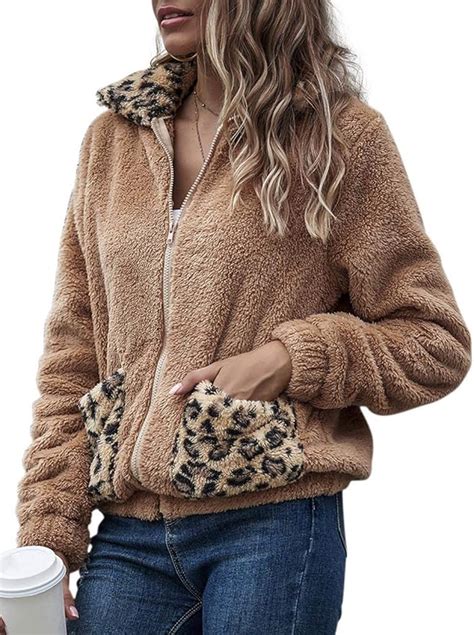 leopard fuzzy jacket|Amazon.com: Leopard Jackets.